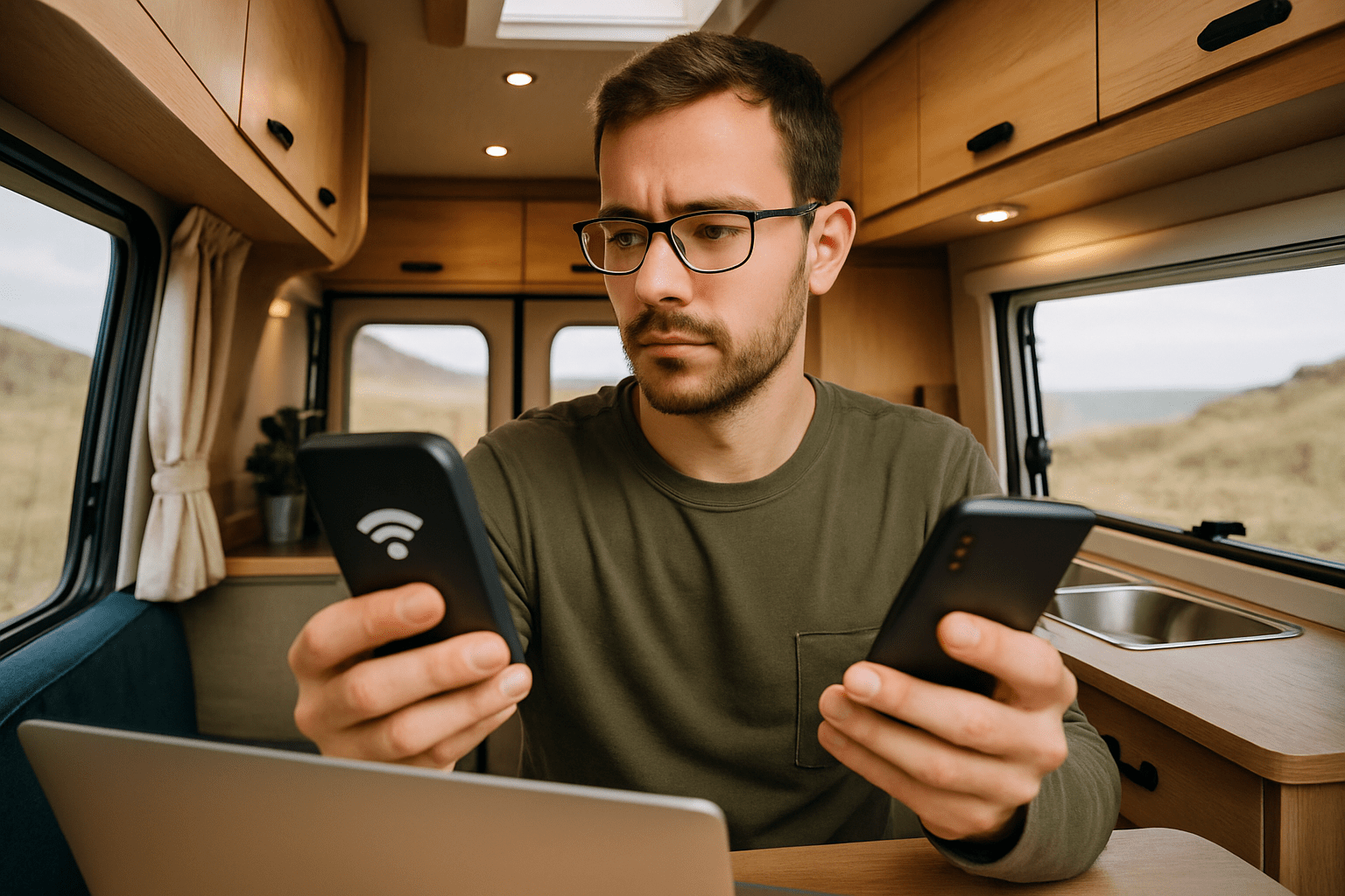 Option 3: Mobile Router with External Antenna — Best for Rural Areas