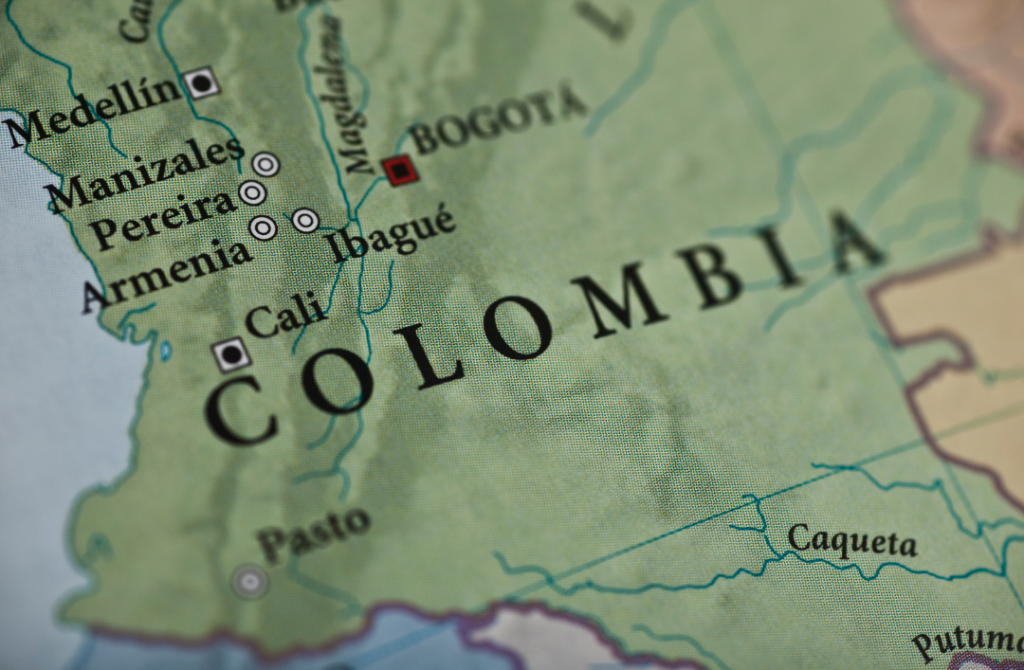 colombia map for digital nomads