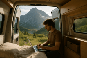 work remotely from a van